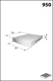 Фільтр, повітря у салоні LFCP224 TRW