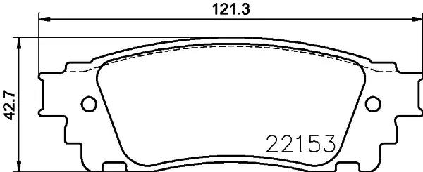Колодки дискового тормоза NP1110 NISSHINBO