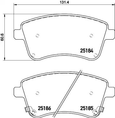 Гальмівні колодки hyundai venga f 10 NP6100 NISSHINBO