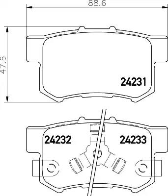 Колодки дискового тормоза NP8037 NISSHINBO