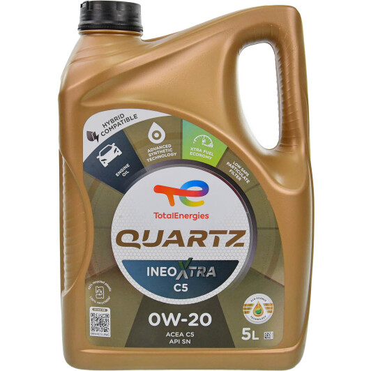 Олива моторна quartz ineo x c5 0w-20 5л 0W20QIXC55L TOTAL