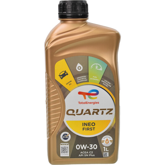 Олива моторна quartz ineo first 0w30 1 liter 213830 TOTAL