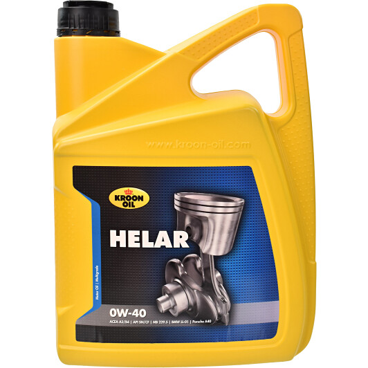 Олива моторна helar 0w-40 5л 02343 KROON OIL