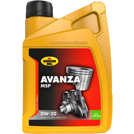 Олива моторна avanza msp 0w-20 1л 37349 KROON OIL