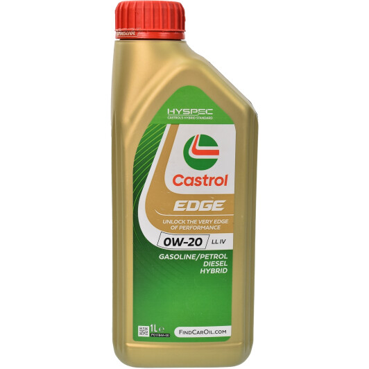 Олива моторна edge ll iv 0w-20 1л 0W20ELLIV1L CASTROL