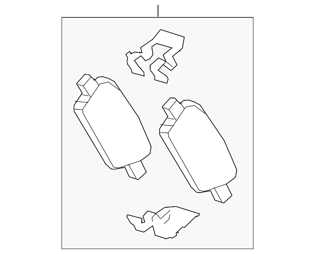 Комплект гальмівних накладок, дискове гальмо 13517694 GENERAL MOTORS