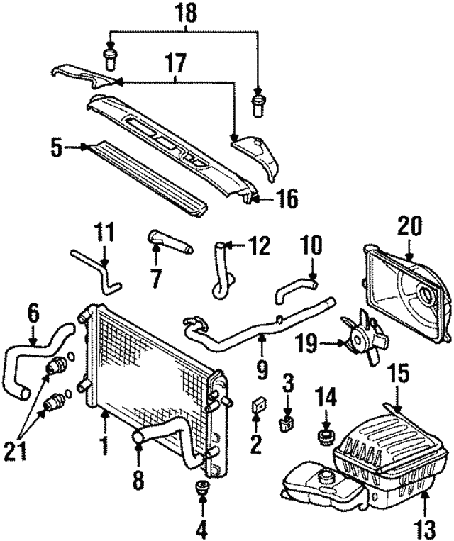 Запірна кришка, радіатор 90500007 GENERAL MOTORS
