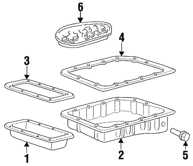 Комплект гідравлічних фільтрів, автоматична коробка... 96015432 GENERAL MOTORS