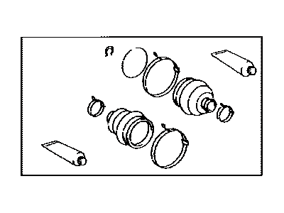 Пыльник шруса к-кт lh 2.0t 0442848141 TOYOTA
