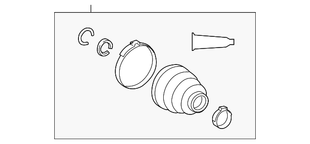 Комплект пилозахисний, приводний вал 0443701020 TOYOTA