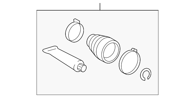 Гофрований кожух, приводний вал 0443733040 TOYOTA
