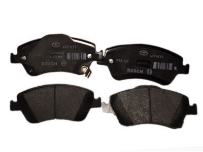 Комплект гальмівних накладок, дискове гальмо 0446502330 TOYOTA