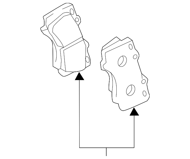 Колодки дискового тормоза 0446504090 TOYOTA
