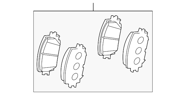 Колодки дискового тормоза 0446512670 TOYOTA