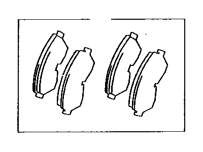 Колодки дискового тормоза 0446528250 TOYOTA