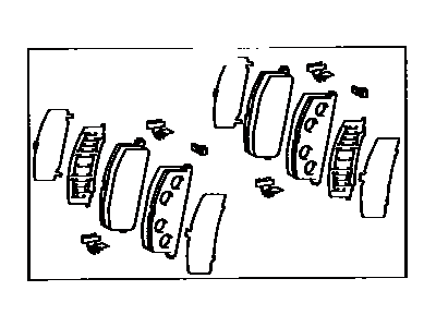 Brake pad 04465YZZA7 TOYOTA