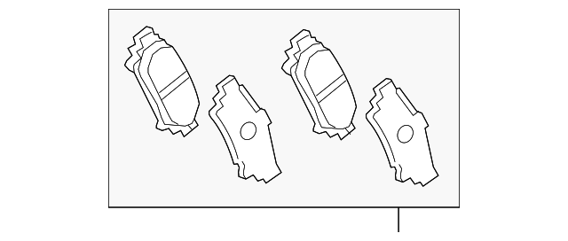 0446602430 oe toyota колодки гальмівні к-кт 0446602430 TOYOTA