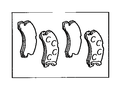 Pad kit disc brake 0446614060 TOYOTA