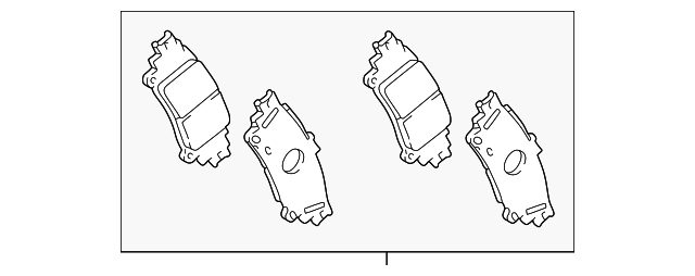 Колодки дискового тормоза 0446647071 TOYOTA
