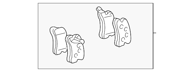 Колодки дискового тормоза 0446648020 TOYOTA