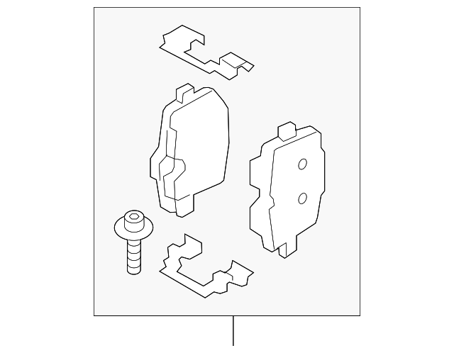 Pad kit disc brake 04466WAA03 TOYOTA