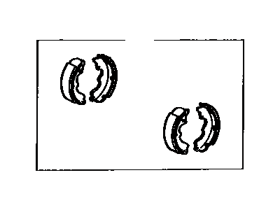 Колодки барабанні задні 0449460011 TOYOTA