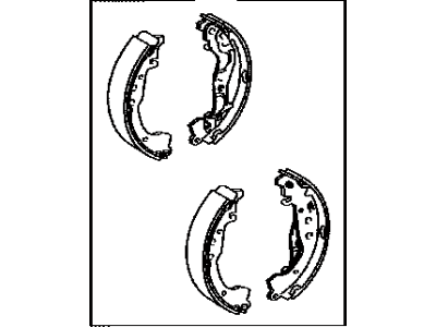 Колодки барабанного тормоза 0449520101 TOYOTA