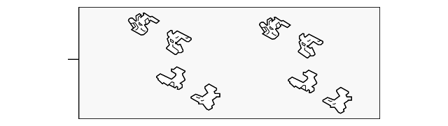 Комплект приладдя, накладка дискового гальма 0494858010 TOYOTA