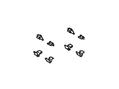 Комплект приладдя, накладка дискового гальма 0494878010 TOYOTA