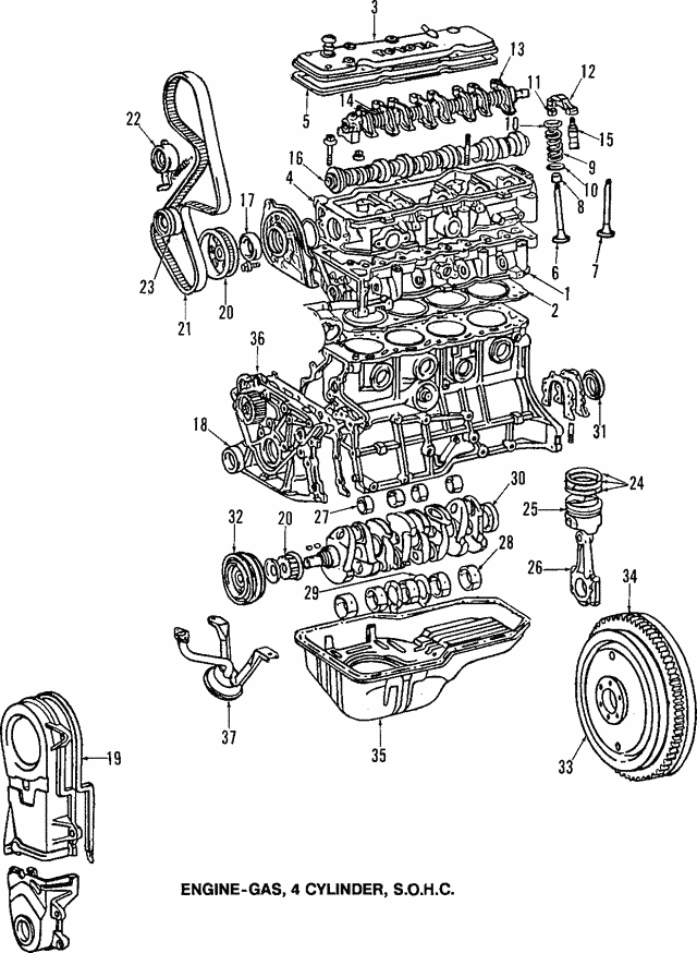 Кольца поршневые 1301115011 TOYOTA