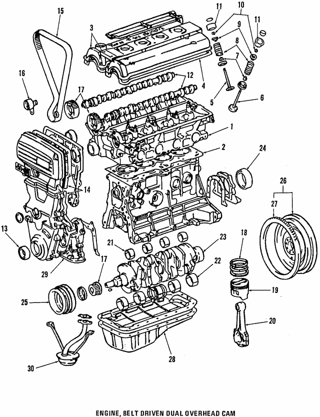 Вкладыш шатунный 130418836001 TOYOTA