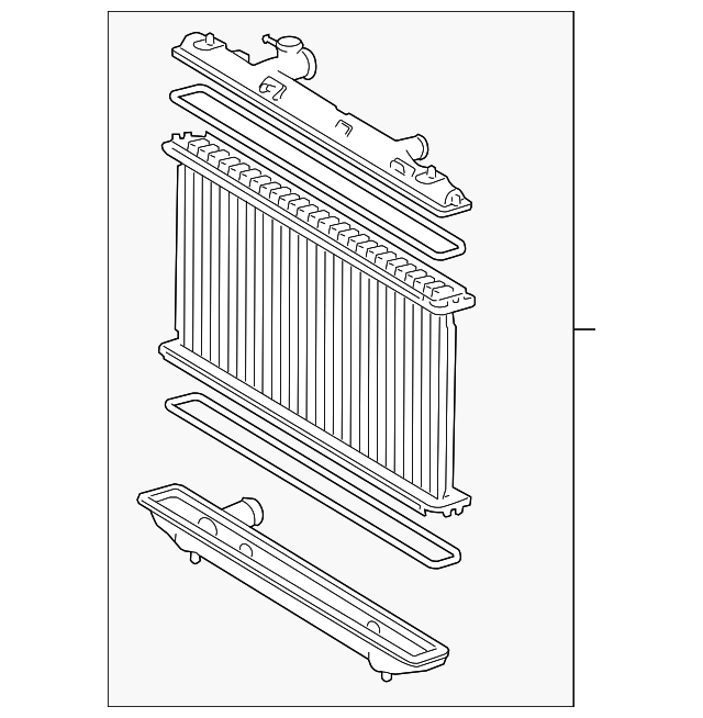 Радиатор охлаждения ty cmry 2007-2009 tyc 164000V070 TOYOTA