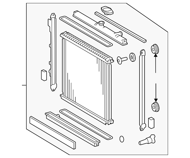 Радиатор системы охлаждения koyorad 1640050380 TOYOTA