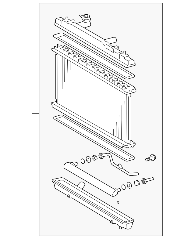 Радиатор системы охлаждения koyorad 16400AD010 TOYOTA