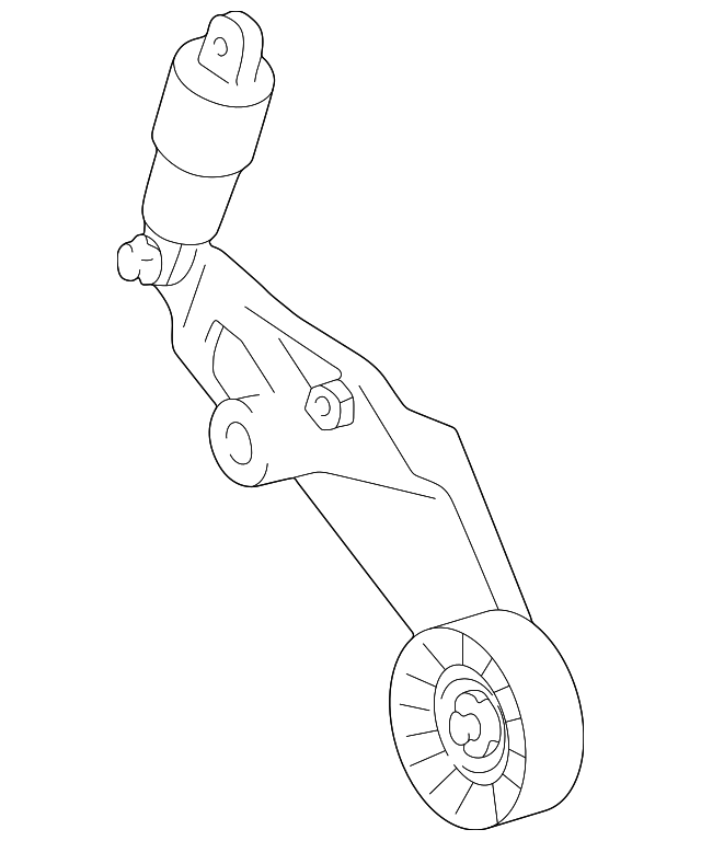 Ролик ремня с натяжителем 1662022034 TOYOTA
