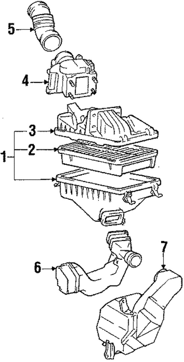 Фильтр воздушный двигателя 1780164010 TOYOTA