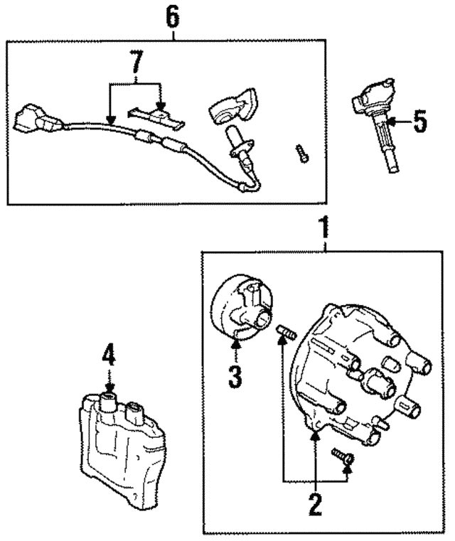 Крышка распределителя зажигания 1910165040 TOYOTA