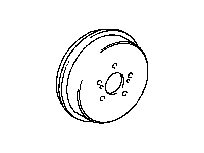 Гальмівний диск 4243133040 TOYOTA