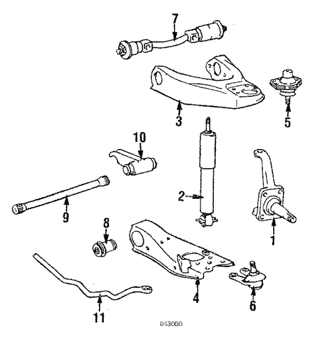 Опора рычага шаровая 4335029076 TOYOTA