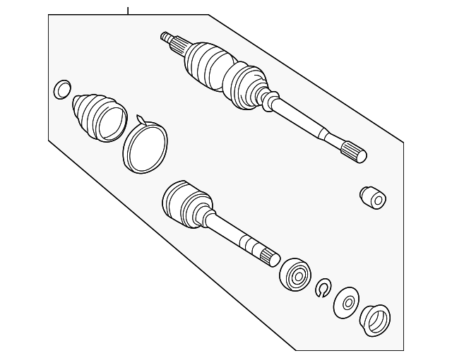 Піввісь переднього моста 4341006480 TOYOTA