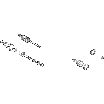 Полуось переднего моста 4341033280 TOYOTA