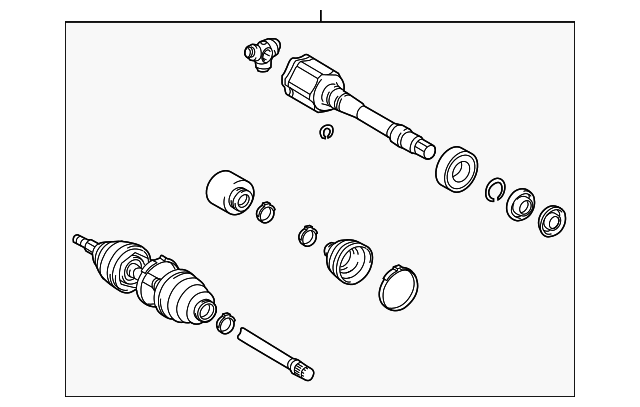 Комплект шарнірів, приводний вал 434200T020 TOYOTA
