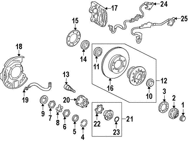 Прокладка фланца ступицы 4342260010 TOYOTA
