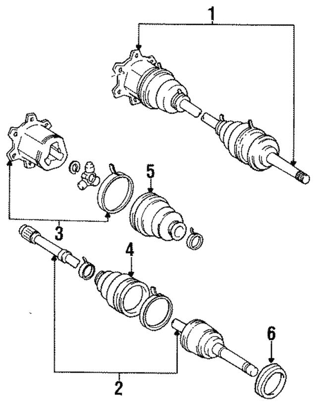 Комплект шарнірів, приводний вал 4343028021 TOYOTA