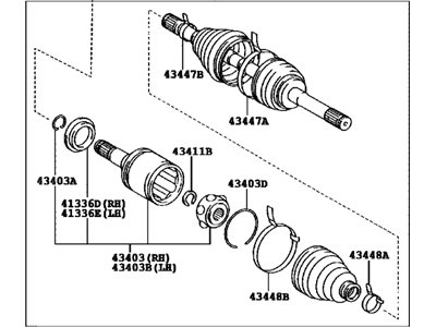 Новый номер 4343060040 4343060020 TOYOTA