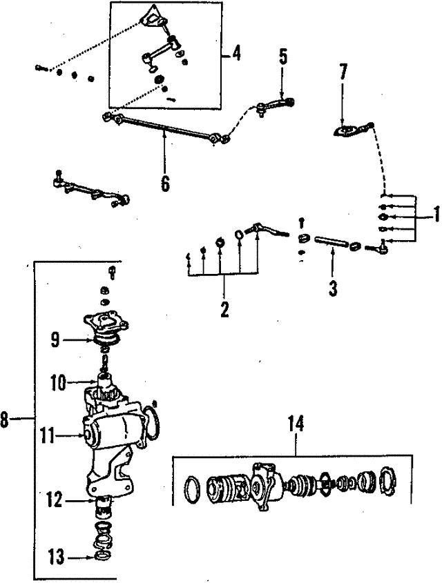 Наконечник, поперечна кермова тяга 4504635H01 TOYOTA