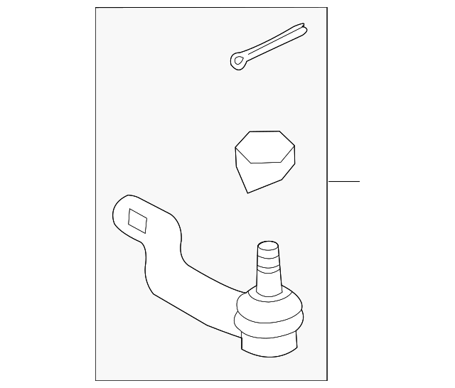 Наконечник, поперечна кермова тяга 4546049105 TOYOTA