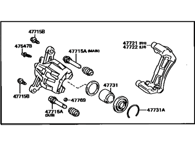 Ремонтний комплект, гальмівний супорт 4773006010 TOYOTA