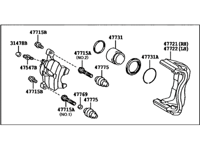 Гальмівний супорт 4773033200 TOYOTA