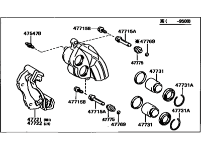 Гальмівний супорт 4775030400 TOYOTA